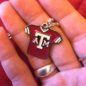 Texas A&M jersey necklace